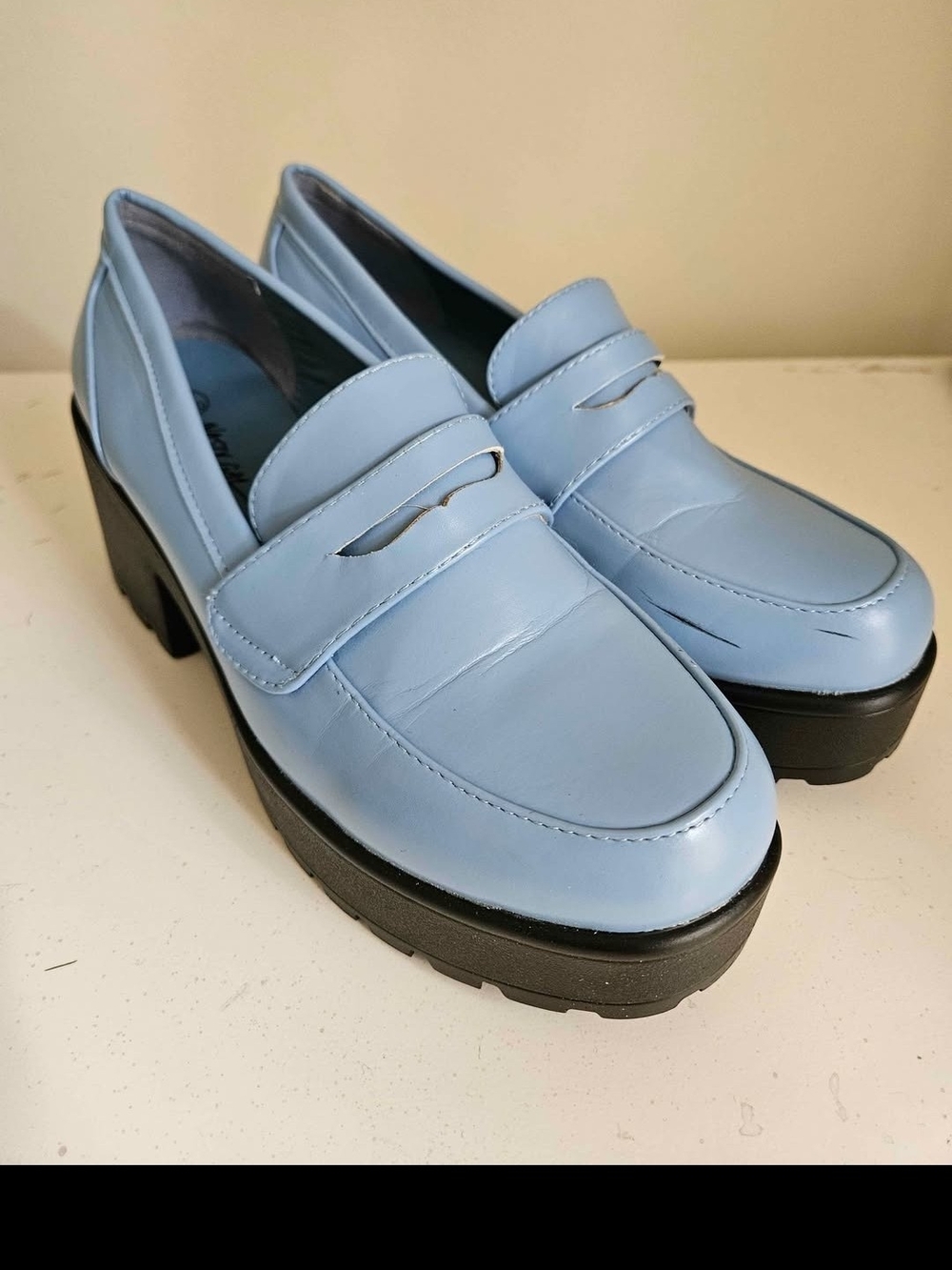 Sky Blue Loafers